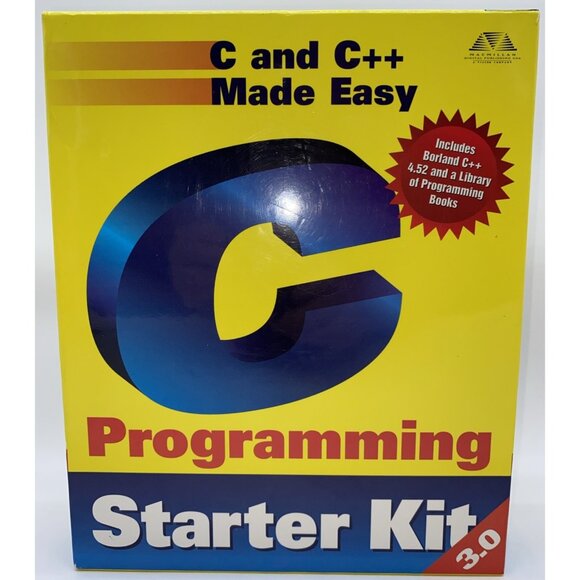 C and C++ Programming Starter Kit Version 3.0 Macmillan Book Cd Box 1998 - Picture 1 of 16